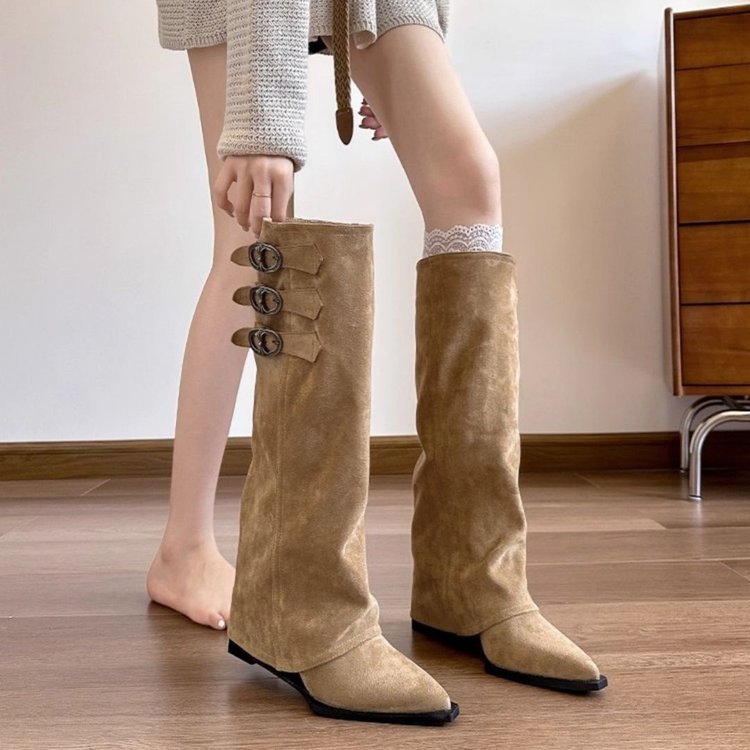 ฤดูใบไม้ร่วงฤดูหนาวรูปแบบใหม่ย้อนยุคชี้นิ้วเท้าแขนรองเท้าทุกวันสบายๆกลางแจ้งสวมใส่กันลื่นทนต่อการสึกหรอโรงงานขายส่งราคา - รูปที่ 5