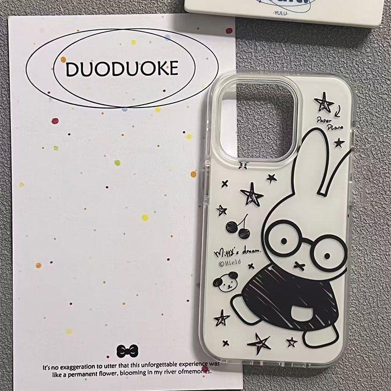 Miffy Rabbit Phone Case เหมาะสําหรับ iPhone15, 11, 13, 16, 12, 14, 13pro, 11pro, 15promax, 13promax,