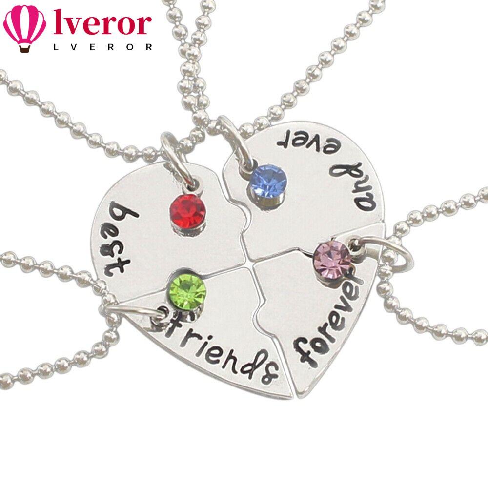 LVEROR 4 Bff Friend Love Necklace สร้อยคอแฟชั่น