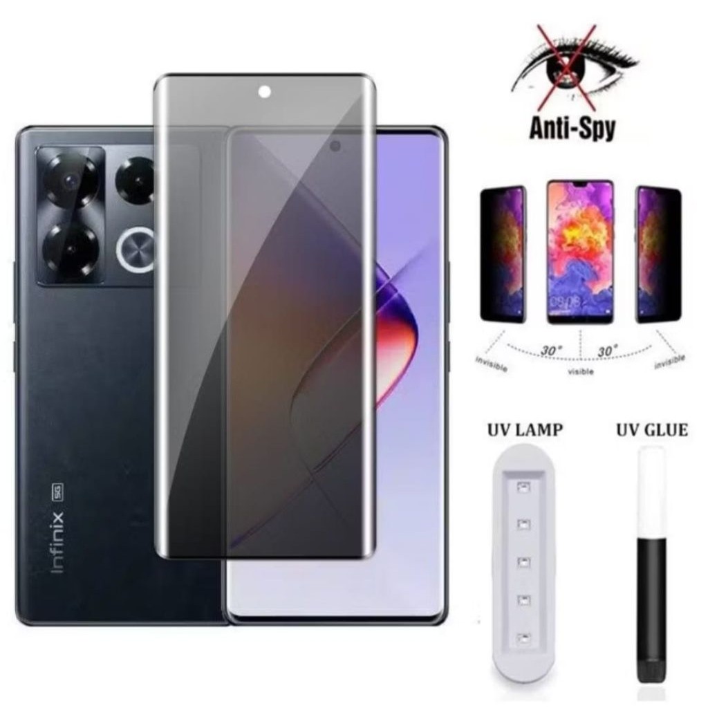 LAYAR Uv Spy กระจกนิรภัย UV Anti Spy Vivo V29 5G V30 5G V30e V30 Pro V40 Pro V50 5G V50e X200 Pro V6