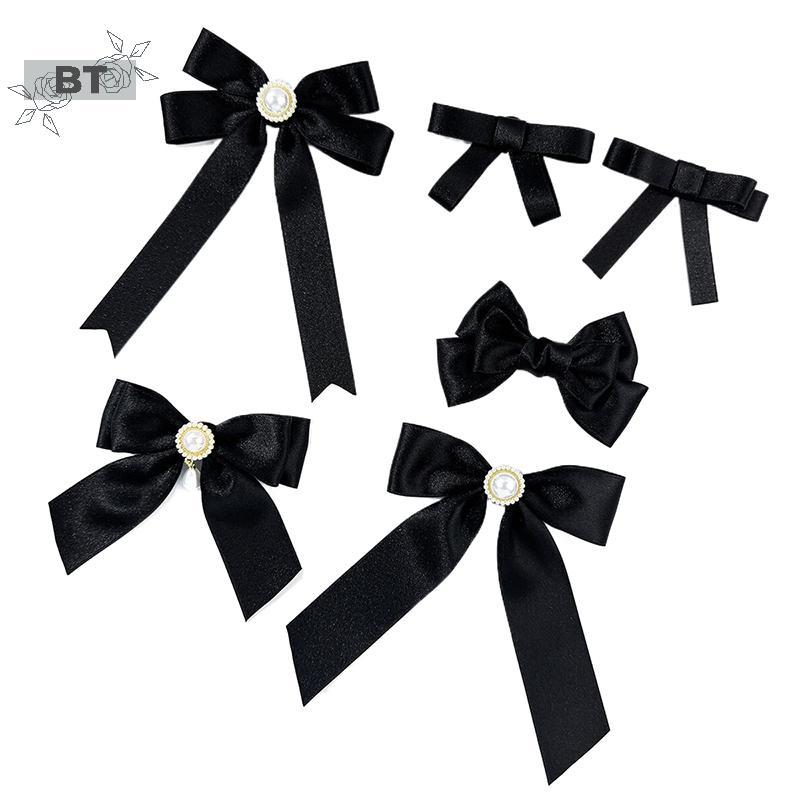 Bowtie ออกแบบเหมือนไข่มุกด้วยกำมะหยี่ สำหรับตกแต่งเสื้อลำลองของผู้หญิง YSA