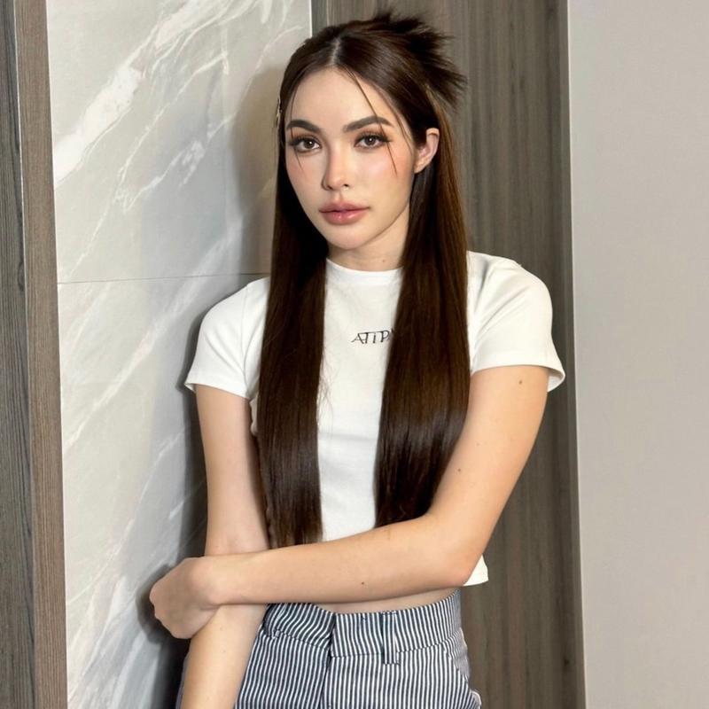 Atipashop - ATIPA TOP เสื้อยืดแขนสั้น คอกลม ปักโลโก้