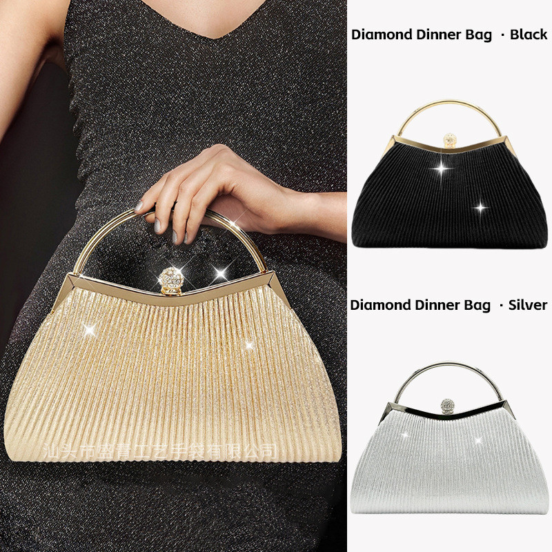 กระเป๋าสตรีแบบถือ ดีไซน์พิเศษสำหรับปาร์ตี้ พร้อมสต็อก 11041