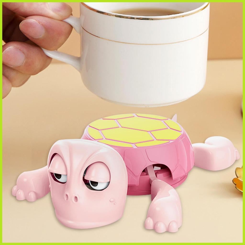 3D พิมพ์เต่า Coaster ตกแต่งเครื่องดื่ม Mat เต่า Coaster ตลก Expression 3D พิมพ์แก้ว Mat Home unhcxet