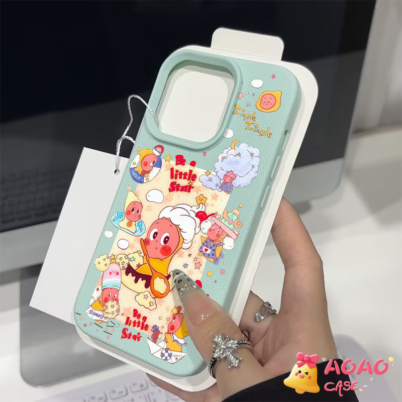 เคสไอโฟน 16 สำหรับ iPhone 17 16 11 13 15 14 12 Pro Max 17AIR 7 15 14 8 Plus XR X XS Max ปกหนังลายการ์ตูน Twinkle - รูปที่ 4