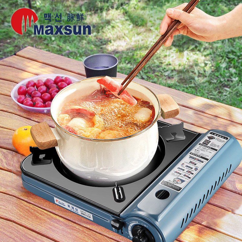 Pu Fresh Country Cassette เตากลางแจ้ง Camping เตาแก๊สแบบพกพา เตา Cass เตาแก๊สในครัวเรือน