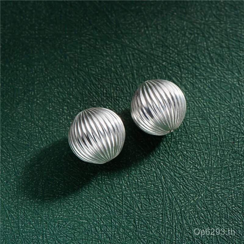 โคมไฟลูกปัด Seiko Handmade แตงโมลูกปัดสร้อยคอสร้อยข้อมือ S925 รอบลูกปัด DIY คริสตัลลายไฟฟ้าเชือกถักเ