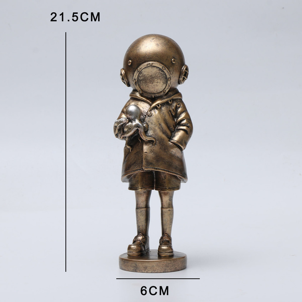 ตกแต่งบ้าน Banksy Banksy Deep Diver ประติมากรรมตกแต่ง Diver ห้องนั่งเล่น Entrance ตกแต่ง