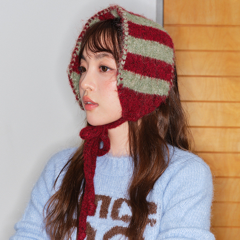 ปิดหูย้อนยุคถักด้วยมือน่ารักสำหรับผู้หญิงในฤดูหนาว ให้อบอุ่นและสไตล์เก๋ๆ