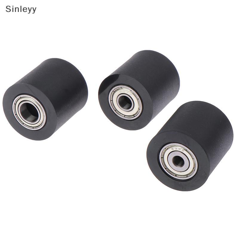 NLE พร้อมแบริ่งคู่ Mute Flat Guide ล้อ Bore 5/6/7/ 8/10 มม.PU Polyurethane Roller เส้นผ่านศูนย์กลางค