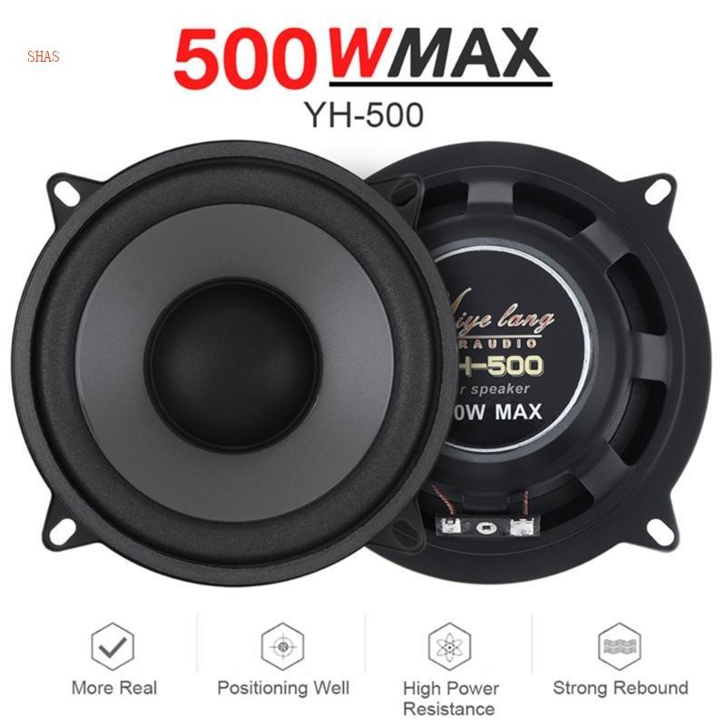 Shas 5 Car Horn Coaxial Car Speakers 2 Way 500W Car Stereo Vehicle Door Speakers
