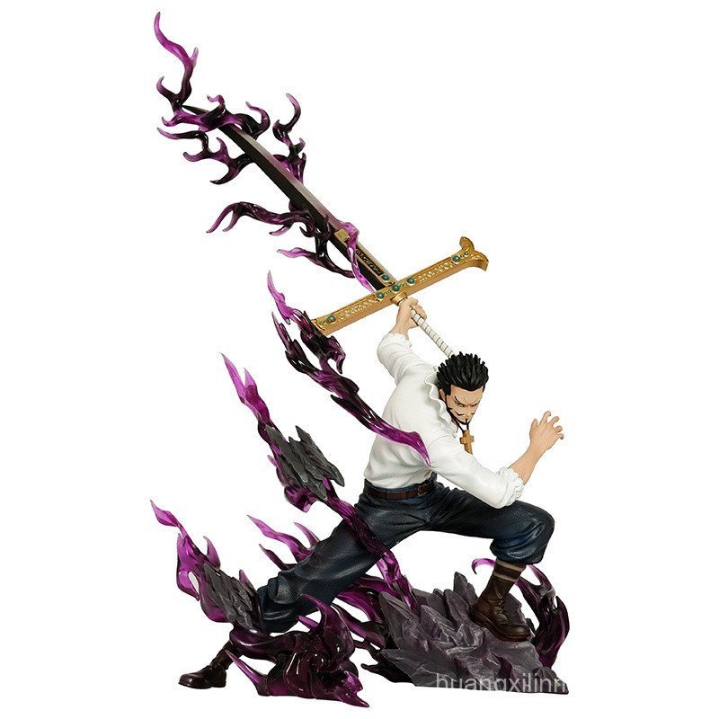 Tianhue Hawkeye 35 ซม.Mihawk Hawkeye One Piece อะนิเมะรูปเครื่องประดับของขวัญ