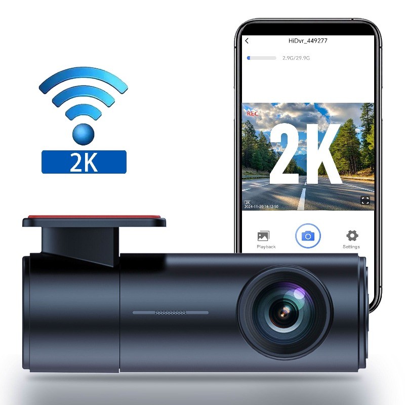 G29A WIFI Dash Cam 2K W/Motion Detection Loop Recording 24 ชั่วโมงที่จอดรถการตรวจสอบ Night Vision Da