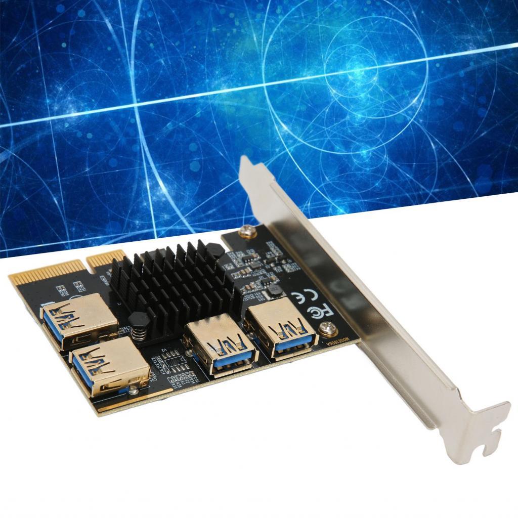 PCI‐E Riser การ์ด Gpu USB 3.0 อะแดปเตอร์สําหรับ Windows XP/Win7/Win8/Win10/LNUX /D0S