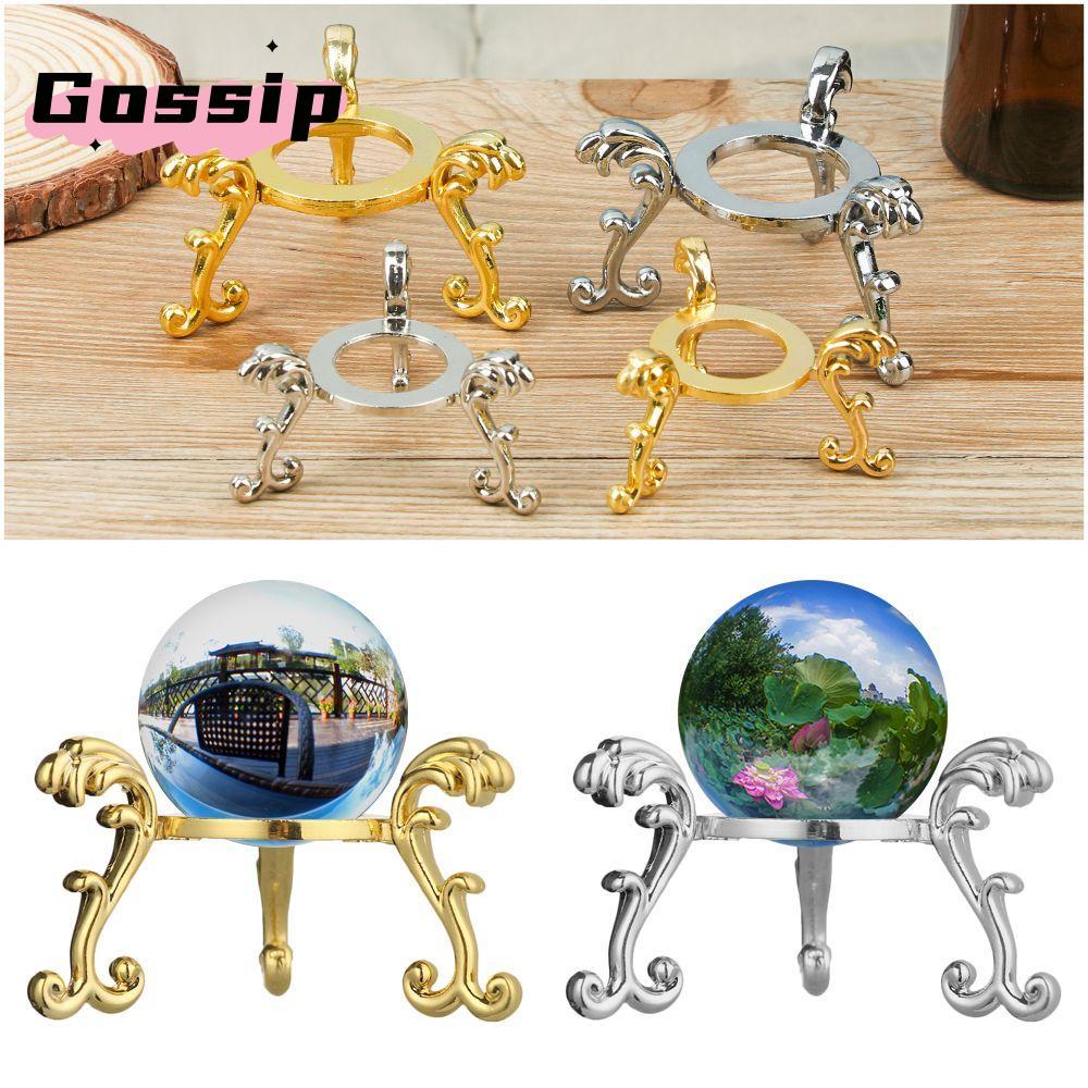 GOSSIP Sphere Stone Support Figurine หัตถกรรมของขวัญผู้ถือโลหะ