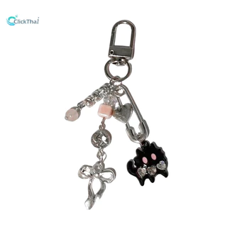 พวงกุญแจน่ารักๆ ที่ห้อยโทรศัพท์ sweet Cool Beaded Key Chain Bag หูฟังจี้น่ารักโทรศัพท์ Chain เคสโทรศัพท์จี้