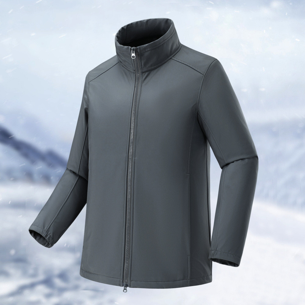 [Ladaferr Store] Unisex Outdoor Hooded Soft Shell Jacket Mountaineering Jacket คู่บางชั้นเดียวเสื้อก