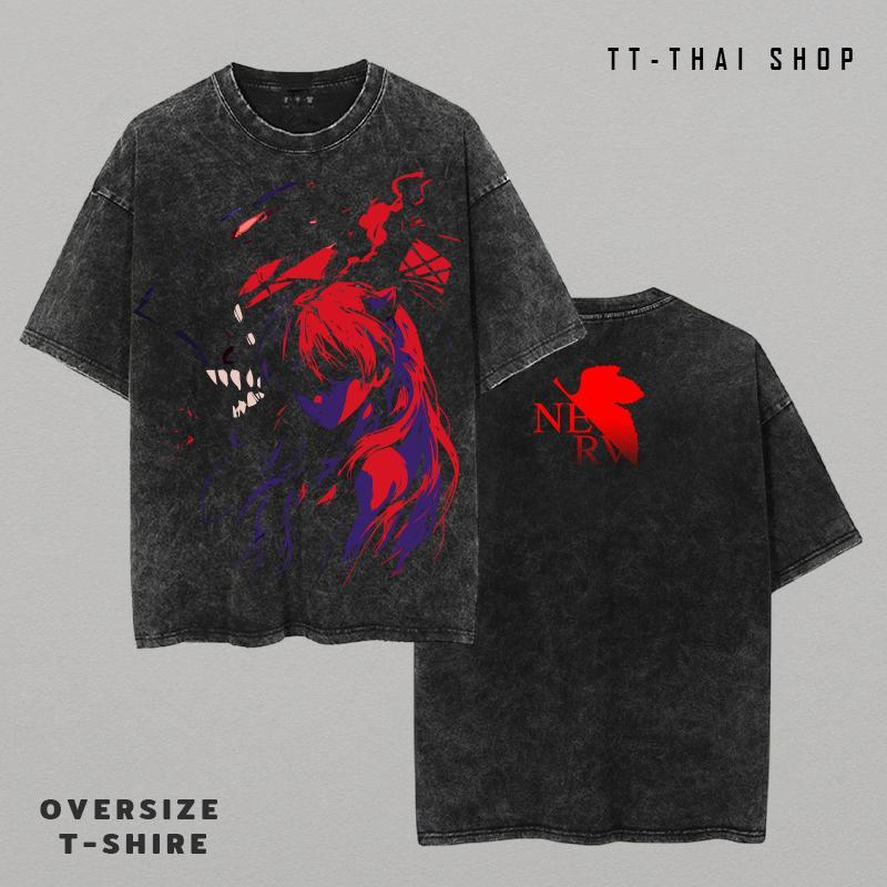 เสื้อยืดฟอกเท่ๆ oversizeผู้ชาย สกรีนลายการ์ตูนอนิเมะหน้า-หลังเท่ๆ เสื้อสีฟอกสตรีทแฟชั่น สไตล์เมกาสุดฮิต ผ้าฝ้าย100% ราคา ถูกที่สุด ดีลบีเคเค แกลเลอรีภาพที่ 4