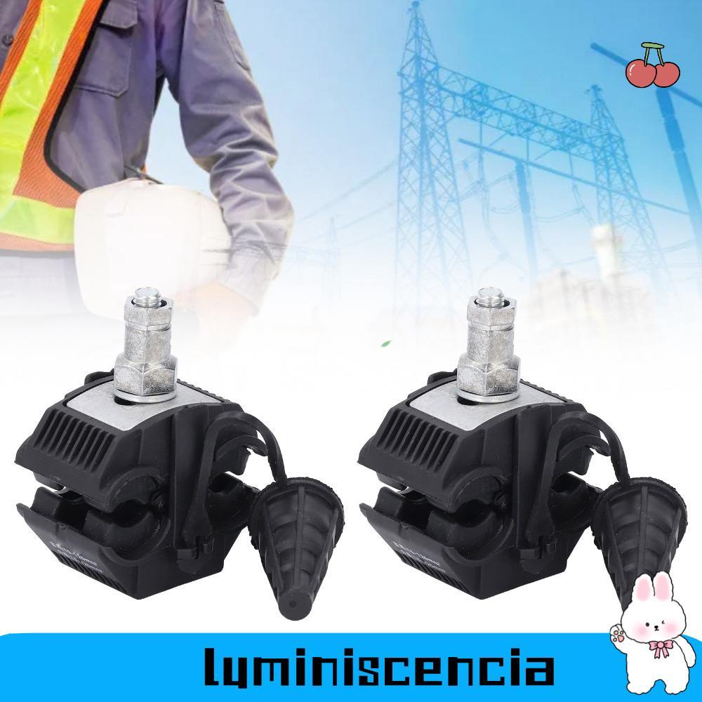 LUMINESCENCIA ขั้วต่อเจาะฉนวน 2 ชิ้น, ขั้วต่อสายเคเบิลหลาย JJC-5 1KV, ขั้วต่อสายเคเบิลฉนวนสายดินที่ทนทานการกระจายพลังงาน