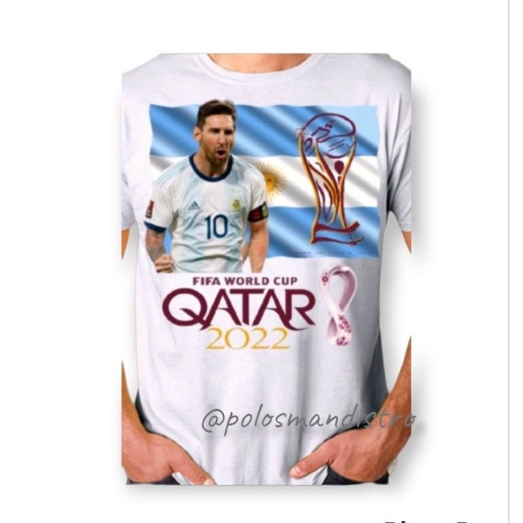 QATAR 2022 WORLD CUP เสื้อยืด / ARGENTINA TEAM TANGO MESSI COUNTRY เสื้อยืด / เสื้อยืดผู้ชาย