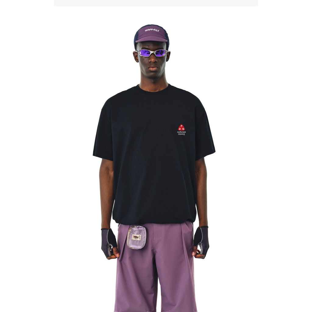 เสื้อยืด FPA Basic แขนสั้น 100% Premium Cotton แบบหลวมรอบคอ สไตล์ China-Chic เหมาะสำหรับฤดูร้อน