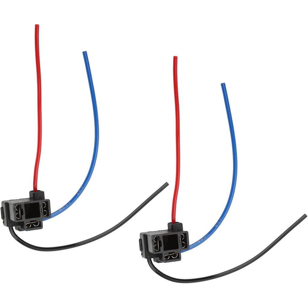 2 ชิ้น H4-4 ซ็อกเก็ตไฟหน้า, ABS สีดํา LED หลอดไฟ Connector ไฟหน้าสายไฟ, ซ็อกเก็ตแสง 10 ซม., สําหรับร