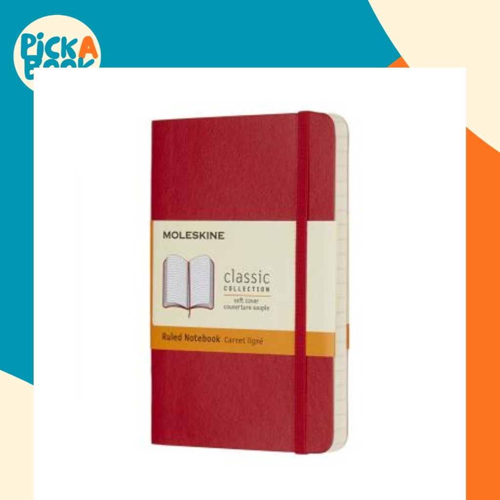 Moleskine Scarlet Red Pocket Ruled Notebook Soft by Moleskine (ปกอ่อน)