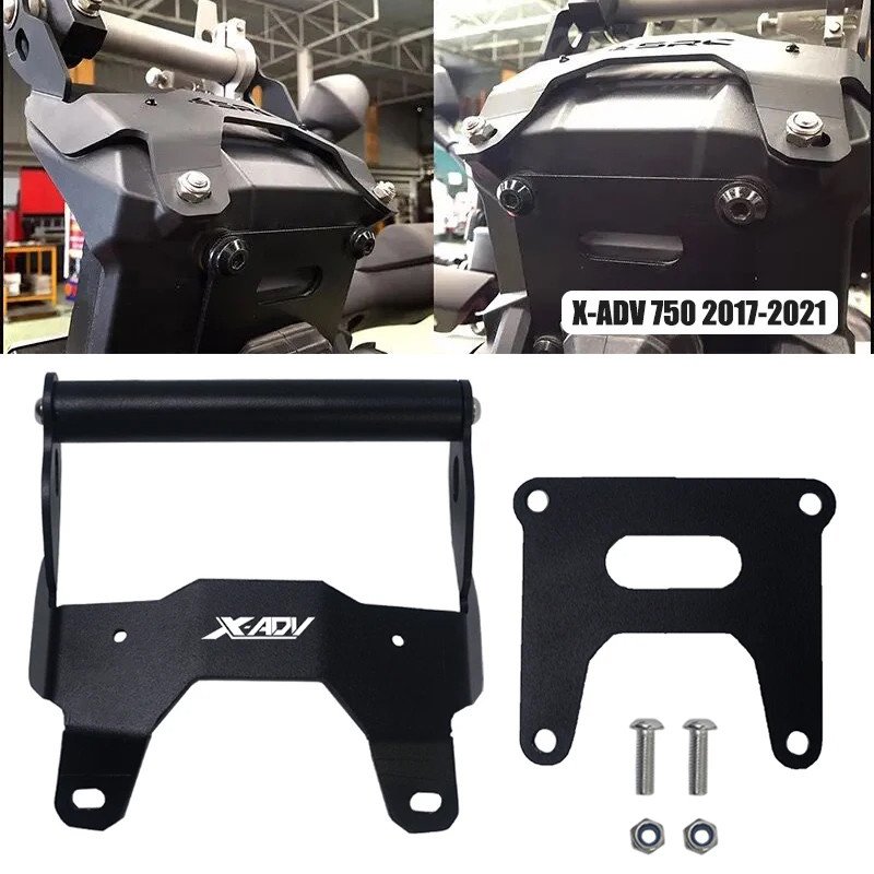 สําหรับ Honda X-ADV 750 XADV 750 X-ADV750 XADV750 2017-2021 อุปกรณ์เสริมรถจักรยานยนต์ผู้ถือโทรศัพท์ขาตั้ง GPS นําทางแผ่นสนับสนุน