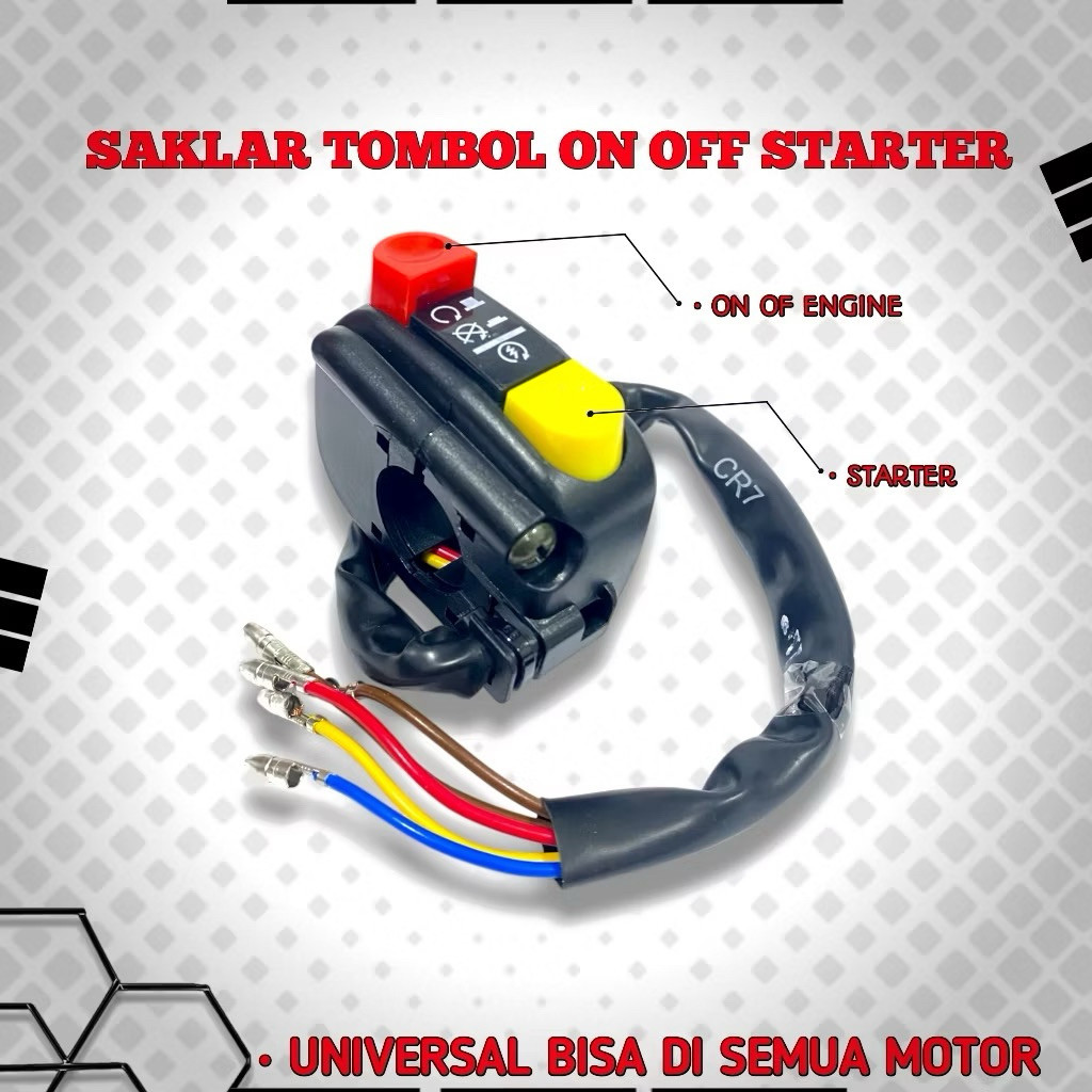 COASTALL สวิตช์ขวา KG018 on off & starter universal เหมาะสําหรับรถมอเตอร์ไซค์ทุกรุ่น