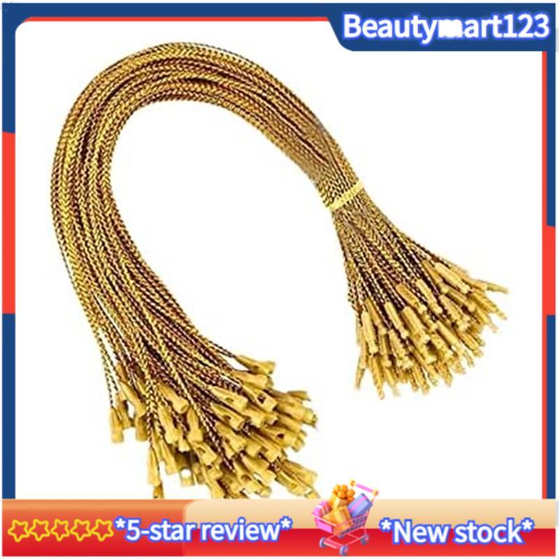 BM 1000 ชิ้นทองเครื่องประดับคริสต์มาสแขวนเชือกสําหรับคริสต์มาสสายไฟล็อค