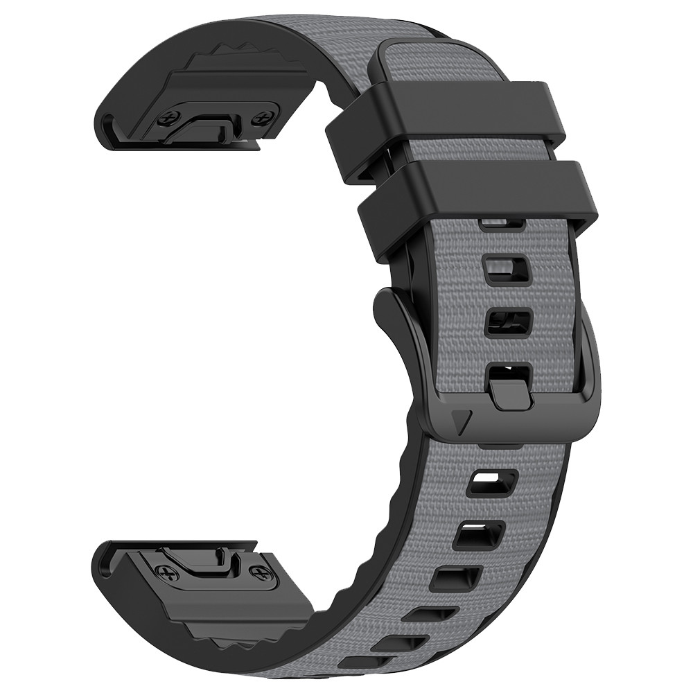 Garmin Quatix 8 51mm 47mm 7 Pro 7X Strap Silicone+Nylon Waterproof 26mm 22mm