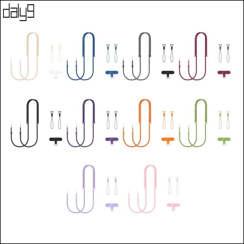 Dal สายคล้องโทรศัพท์แบบปรับได้สําหรับโทรศัพท์ 17 กรณีหัวเข็มขัดคู่ Universal ความเข้ากันได้หลาย Scen