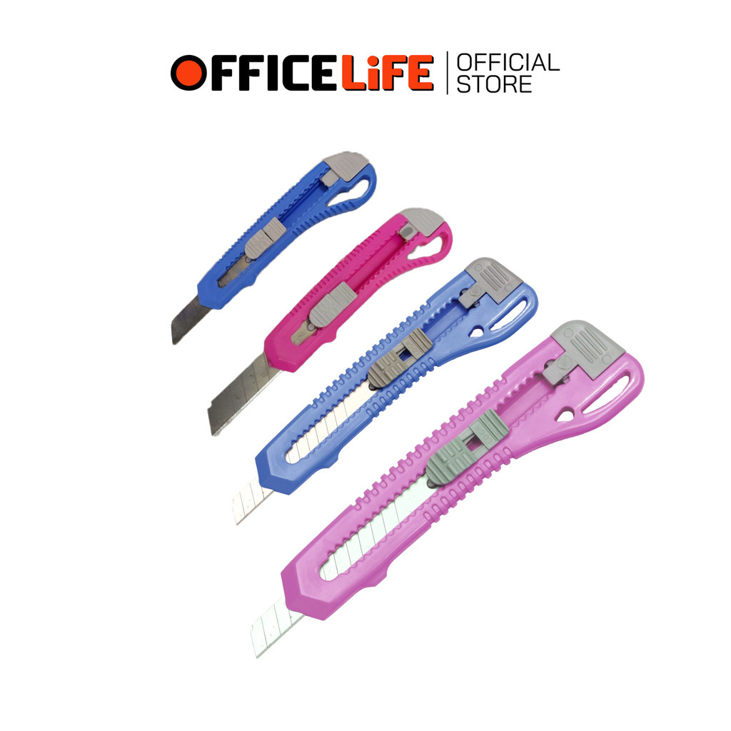 HORSE (ตราม้า) มีดคัตเตอร์ คัตเตอร์ รุ่น H-303 / H-404 ขนาด 9  / 18 มม. ( 1 ชิ้น / คละสี )