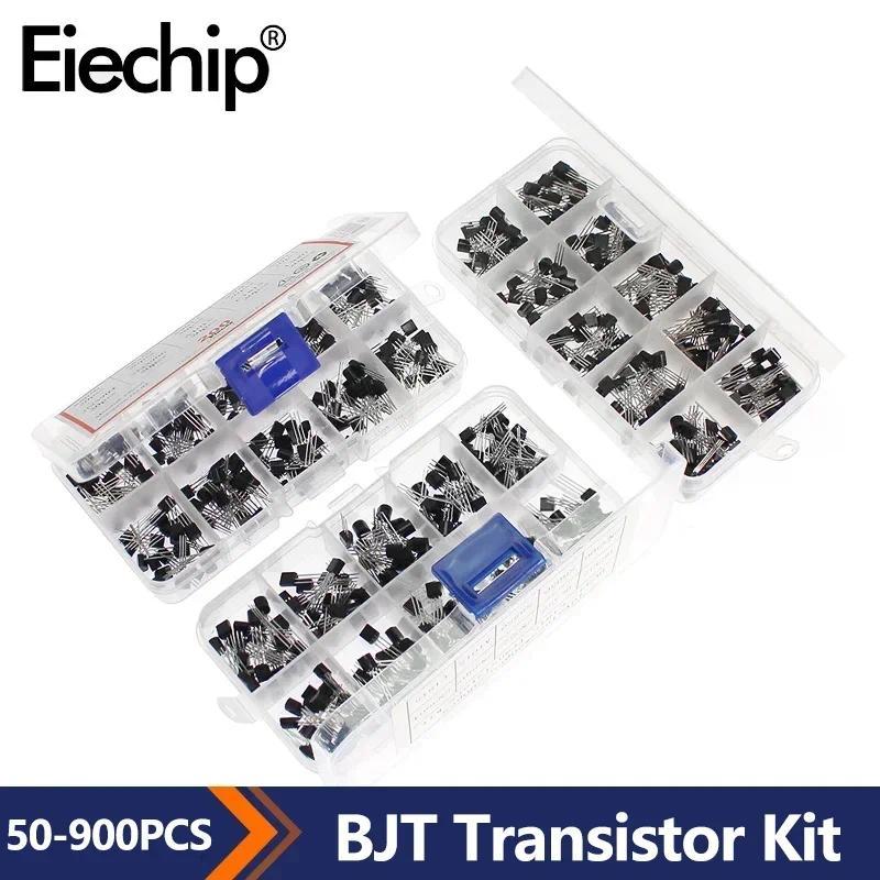 50-900pcs BJT Transistor Kit A1015 BC327 BC337 C1815 S8050 S8850 2N2222 2N2907 2N3904 2N3906 TO92 PN