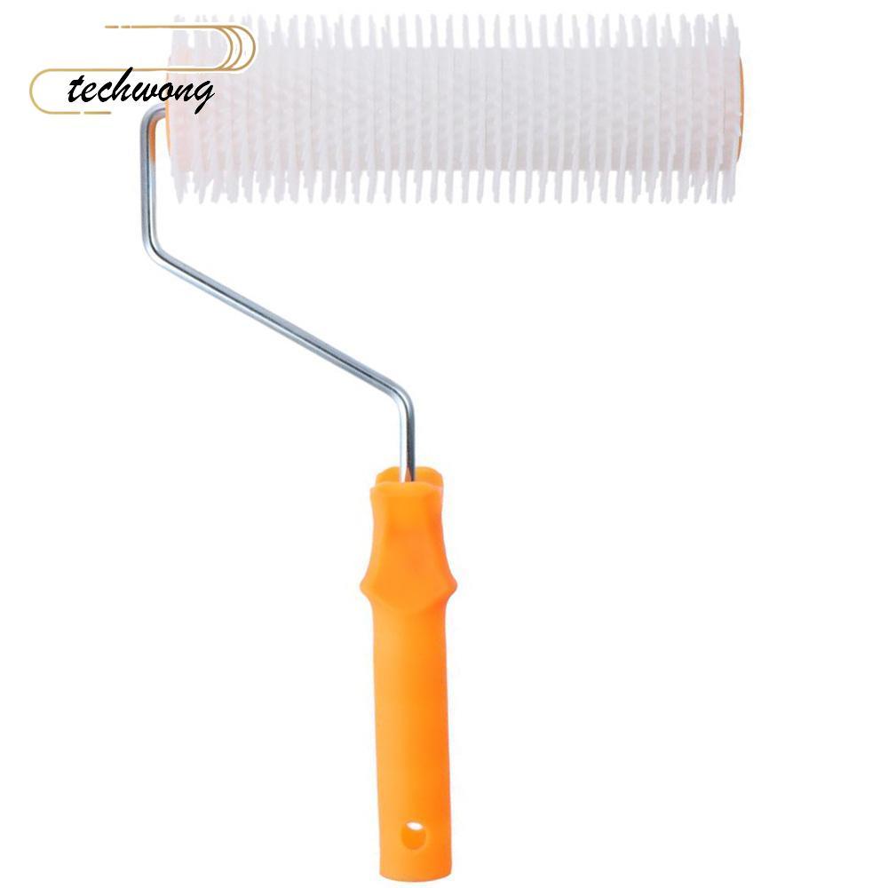 TECHWONG Spike Roller, 23 ซม./9 พลาสติก Latex Floor, Paint Brush Roller Durability Leveling Screed E