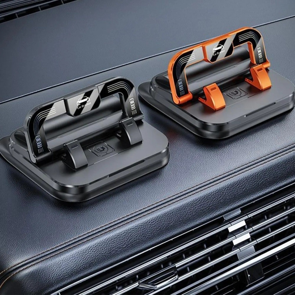 CKHAM ที่วางโทรศัพท์ในรถยนต์ กันลื่น 360° แท่นยึดโทรศัพท์มือถือแบบหมุนได้ การออกแบบ 2-ใน-1 แบบพกพาพร้อมที่วางโทรศัพท์แบบแผ่นตัวเลข ใช้ในรถยนต์ - รูปที่ 5