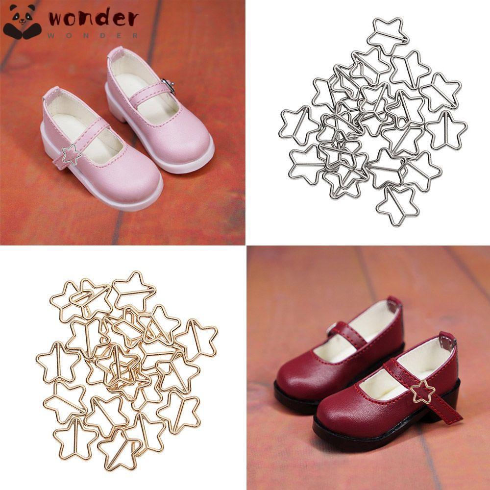 WONDER 20 ชิ้น Tri-glide Star Buckle Mini ขนาดเล็กพิเศษ 4 สีของเล่นตุ๊กตากระเป๋าอุปกรณ์เสริม