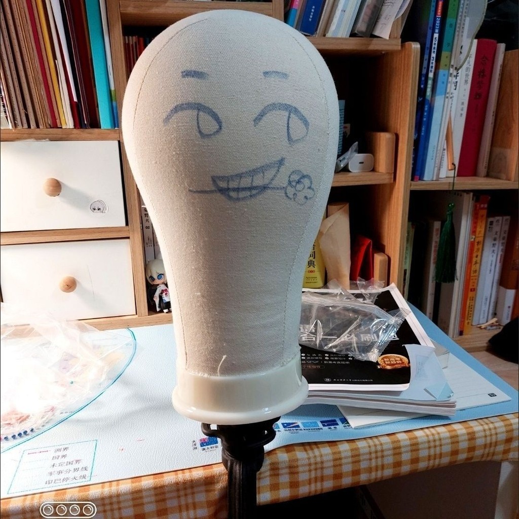 Hot Sale#Canvas Head Mannequin Wig Styling Stand Hat Stand Mannequin Head Wig Holder Manufacturer Di