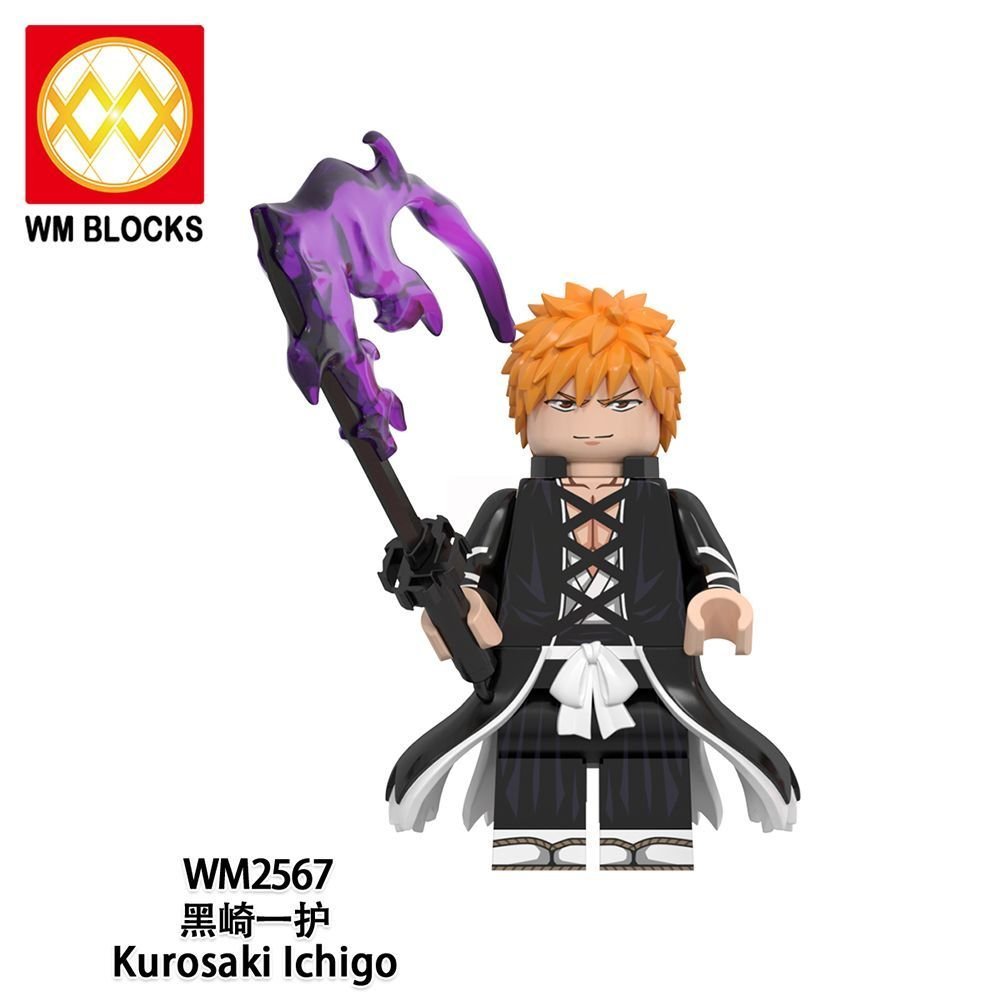 อะนิเมะ Grim Reaper Yagurosaki Ichigo Urahara Yusuke Building Blocks Minifigure I2ZW