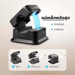 Buddytech คลิปหนีบสายแม่เหล็กจัดระเบียบสายไฟ ตัวจัดสายไฟแม่เหล็กตั้งโต๊ะ แม่เหล็กยึดแน่น ใช้งานง่าย เก็บสะดวก
