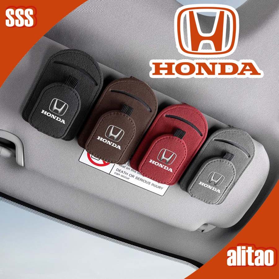[READY]HONDA HRV Car Sun Visor Storage Glasses Clip Glasses Case CIVIC Body Kit HONDA CITY CRV Car D