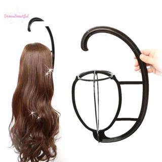  15นิ้วไม้แขวนเสื้อ,แบบพกพาผู้ถือวิกผมยืน,พับวิกผมแสดงแขวน,ช…