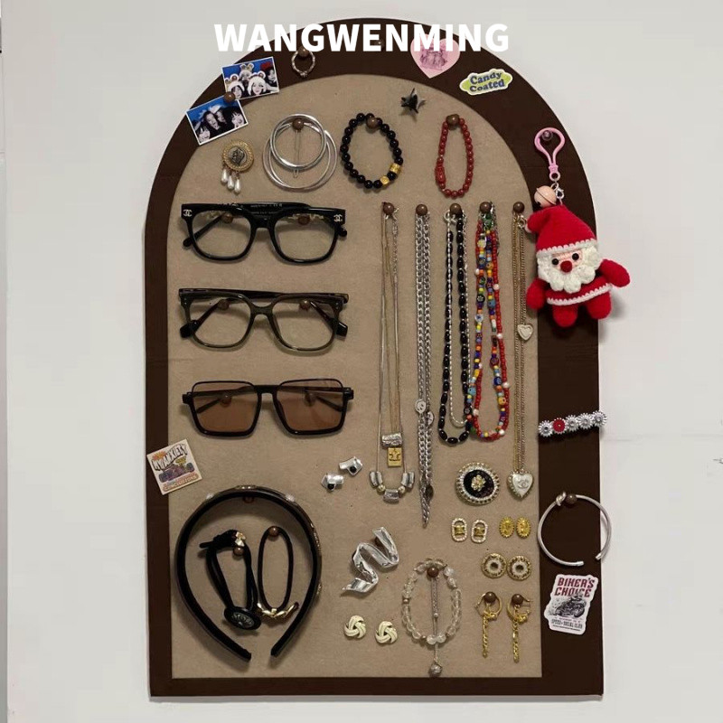 Jewelry Storage Board Felt Board Storage Self-Adhesive Photo Wall Accessories Glasses And Hats Bedro