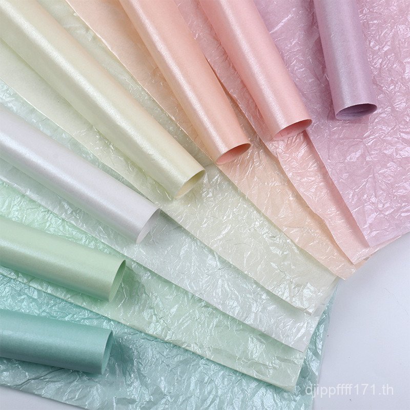 Huanchuang กระดาษห่อ Pearlescent ตกแต่งช่อดอกไม้วัสดุอนุบาลบรรจุ diyins สไตล์ซับกระดาษซิดนีย์กระดาษด