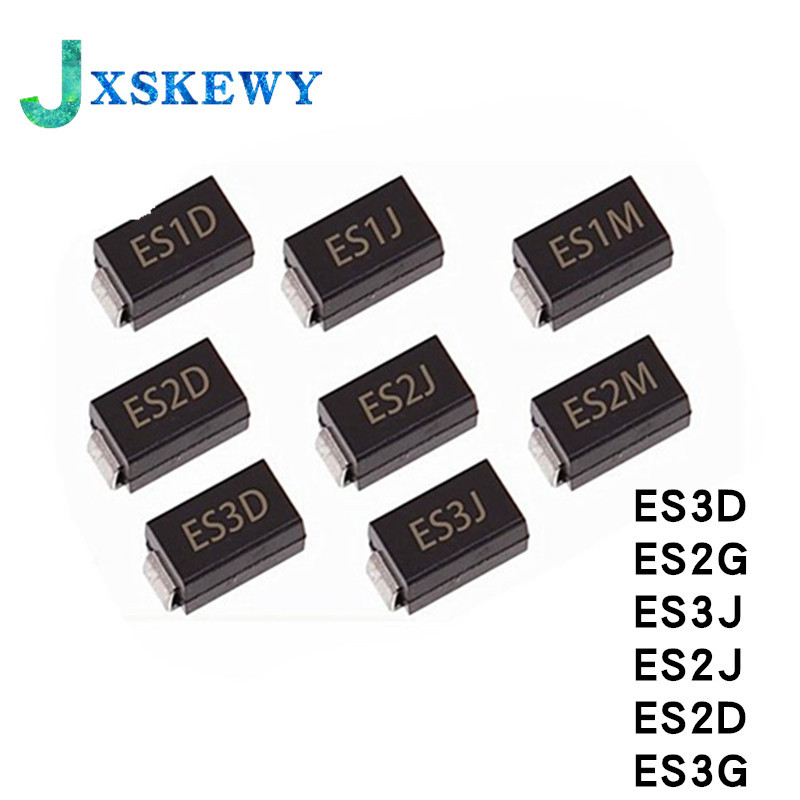 50 ชิ้น SMD Fast Rectifier ไดโอด ES3D ES3JBF ES2G ES3J ES2J ES2D ES3G 1A 2A 50 โวลต์ 100 โวลต์ 150 โ