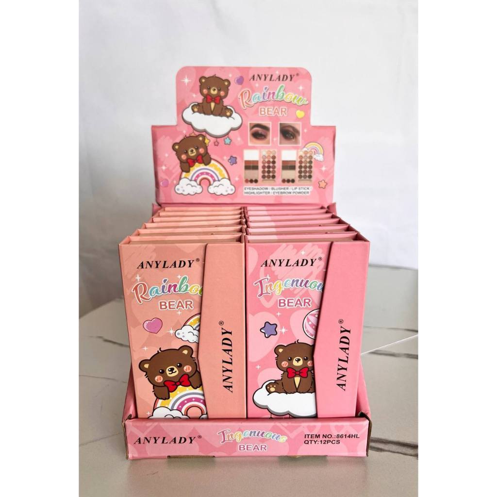 ANYLADY MAKEUP PALETTE RAINBOW BEAR NO.8614HL