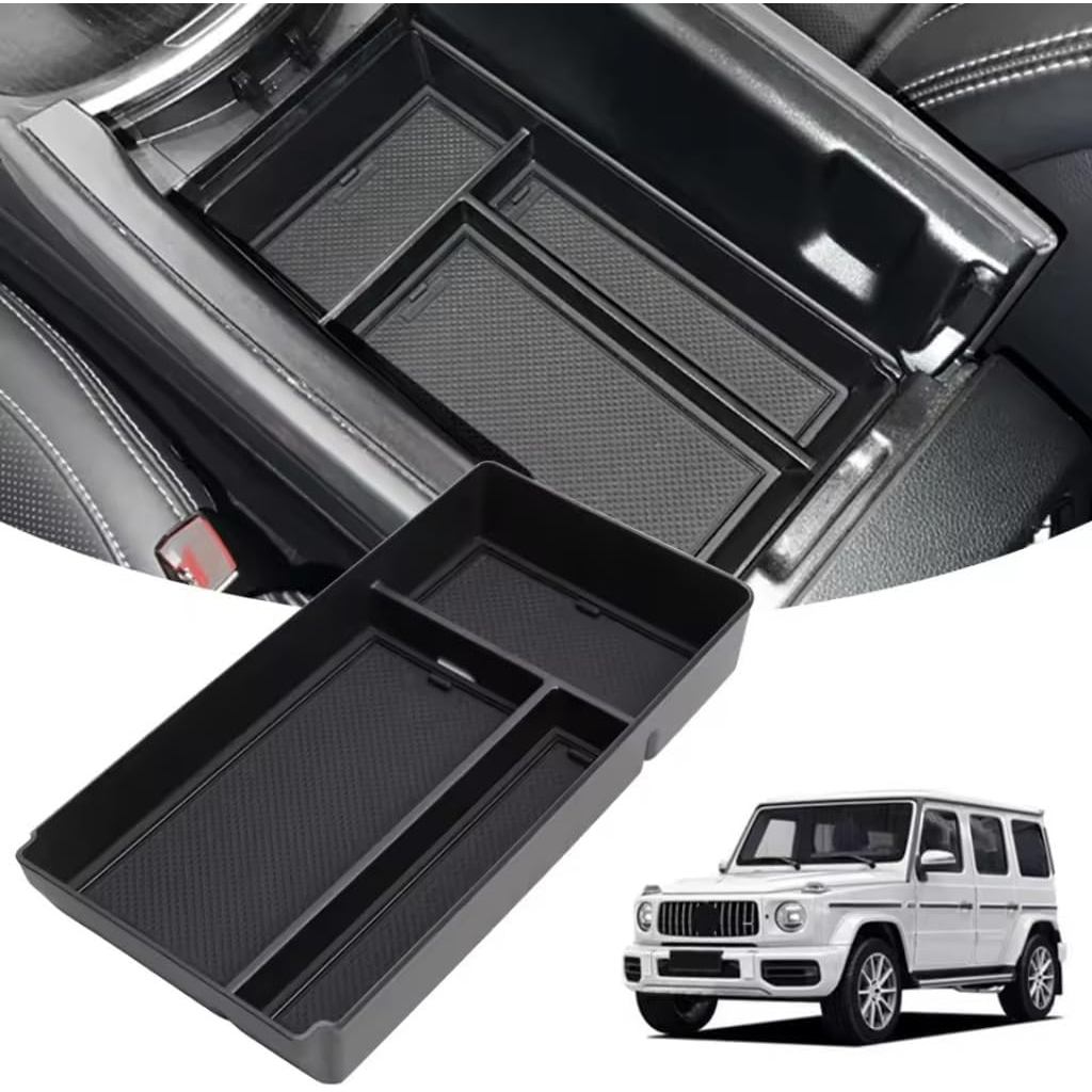 ใช้งานร่วมกับ W464 2019 + อุปกรณ์เสริมรถมัลติฟังก์ชั่น Central Consloe Armrest ถาด Organizer กล่องเก