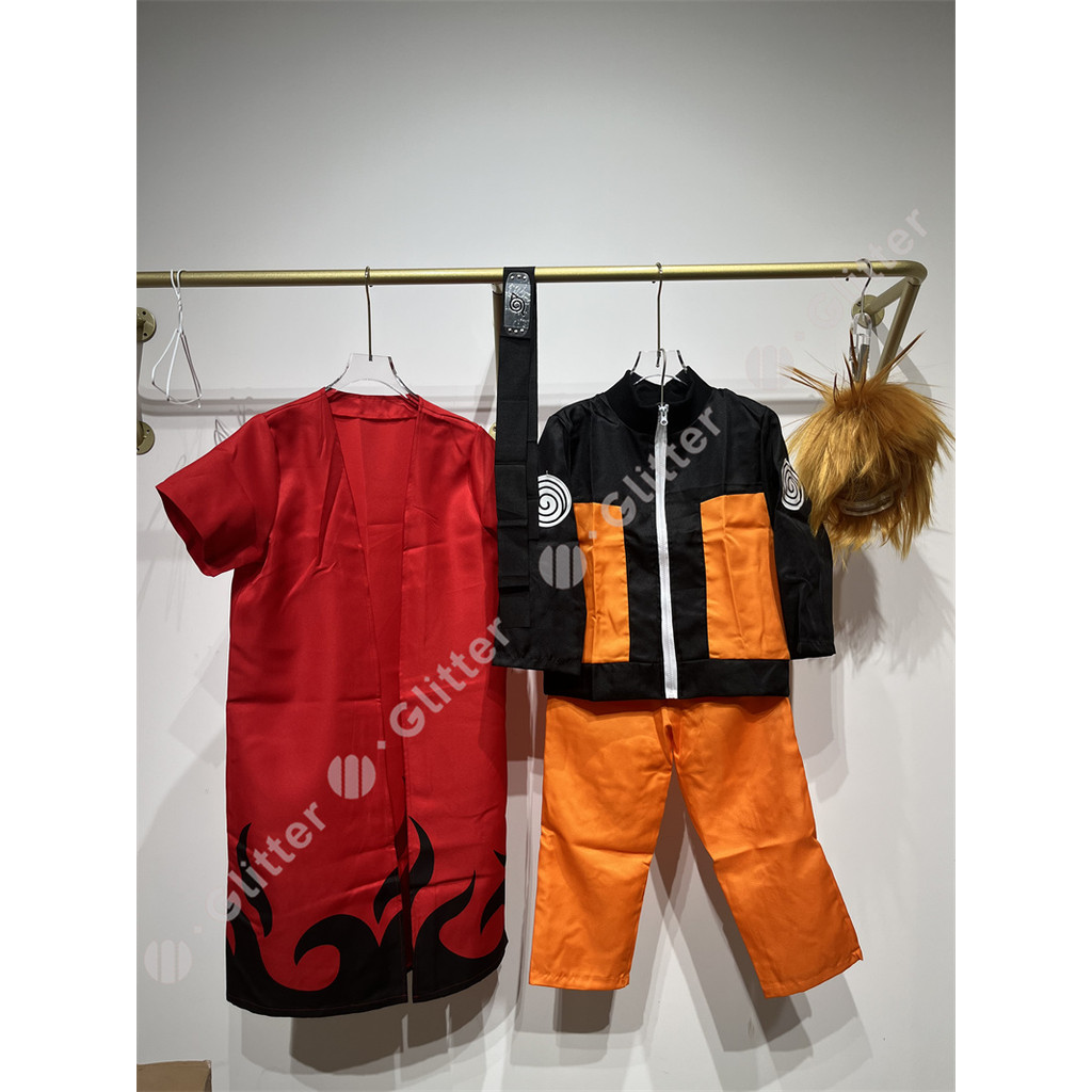 🔥สินค้าจุด🔥 ชุดนารูโตะ นารูโตะคอสเพลย์ ชุดนินจา anime Uzumaki Naruto cosplay costume ชุดคอสเพลย์ เด็กและผู้ใหญ่ - รูปที่ 5