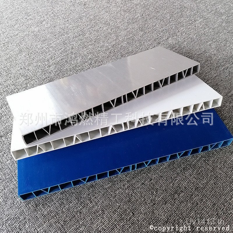PVC Production Board Hollow Board ผู้ผลิต 35 มม.สีขาวคลอดบุตร Hollow Board PVC หญิงหมู PVC Hollow Su