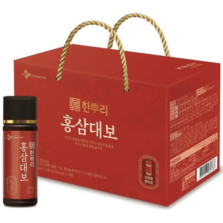 CJ CheilJedang One Root Red Ginseng Dae-Bo 100ML x 10 ขวด